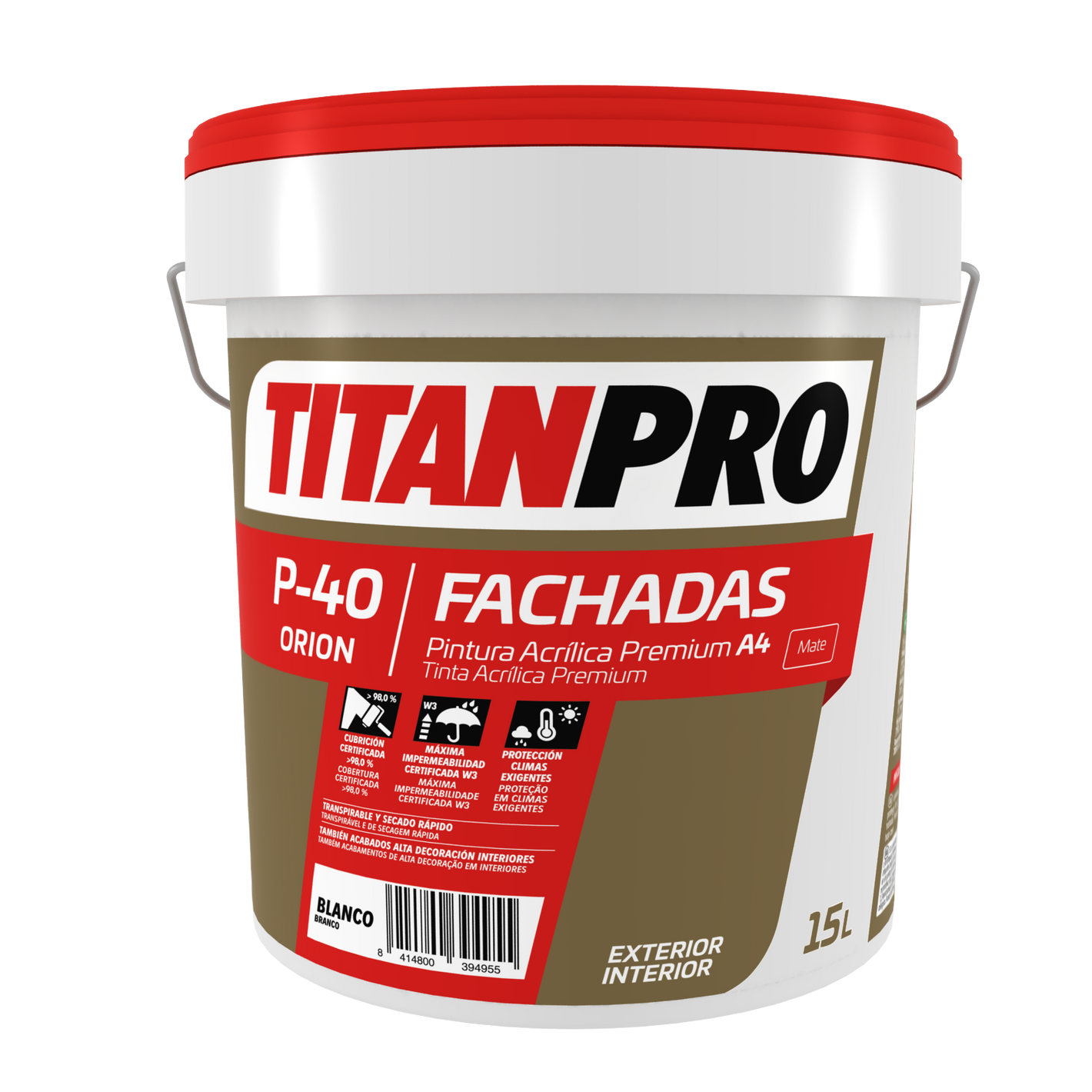 Pintura Acrílica Premium P-40 TITANPRO