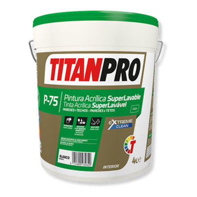 Pintura Acrílica Superlavable P-75 TITANPRO